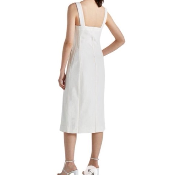 Club Monaco White Denim Dress Sz 00 New with Tag - Picture 3 of 5